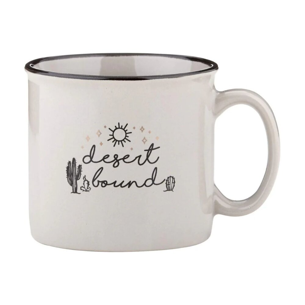 Desert Bound Grey Campfire Mug/NWT